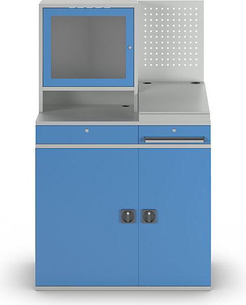 Produktbild eurokraft pro Computer-Arbeitsstation, Stahlblech