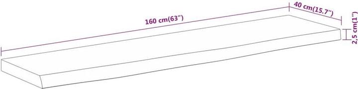 Produktbild vidaXL Tischplatte (160 x 40 cm)