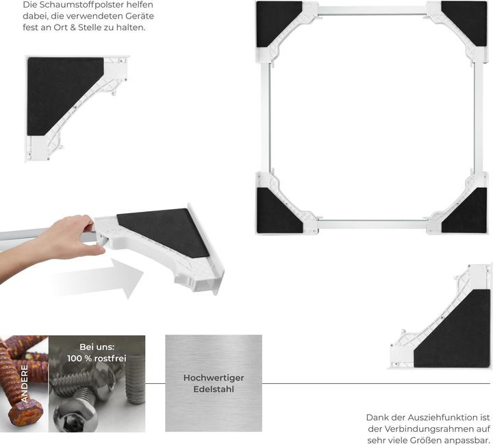 Actual product image tectake Adjustable connection frame Parret, including ratchet rope