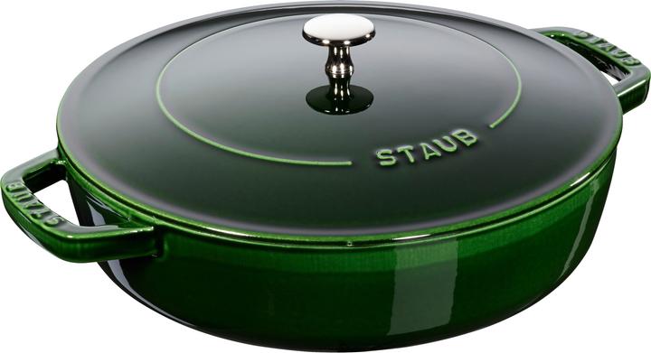 Staub Roaster with Chistera Drop-Structure (Casserole + stew pot, Cast iron, 28 x 9.50 cm)