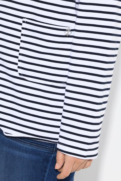 Actual product image Ulla Popken Striped Jersey Blazer (50, 52)
