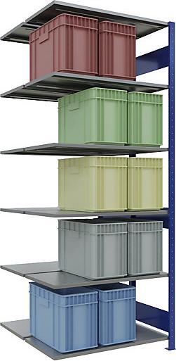 Actual product image eurokraft pro Boltless shelving, double row