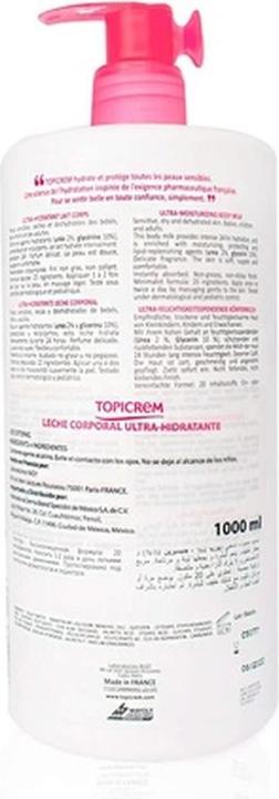 Immagine prodotto Topicrem uh leche corporal 1000ml (Latte corpo, 1000 ml)