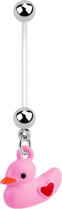 Immagine prodotto Star Piercing Gravidanza di banane con rosa d'anatra (Materiale sintetico, senza ottone, Acciaio chirurgico 316L)