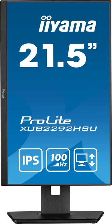 Image du produit iiyama XUB2292HSU-B6 54,61cm 21,5pouces ETE IPS FHD 100Hz 250cd/m2 0.4ms HDMI DP USB-HUB 4x3.2 Speaker (1920 x 1080 pixels, 22")