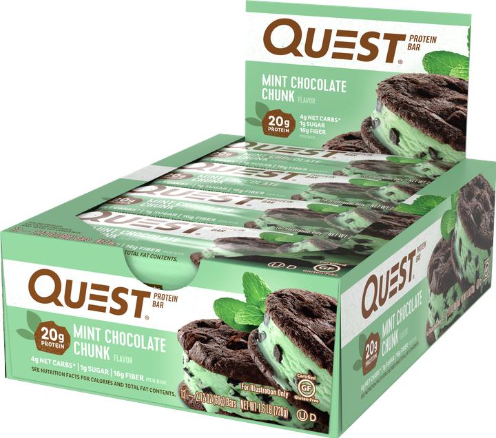 Produktbild Quest Bar (Mint, Schokolade, 1 Stk., 720 g)