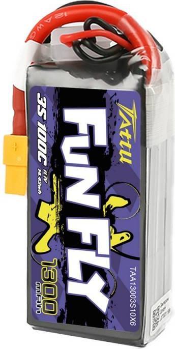 Produktbild Tattu Akumulator Funfly 1300mAh 11,1V 100C 3S1P (11.10 V, 1300 mAh)