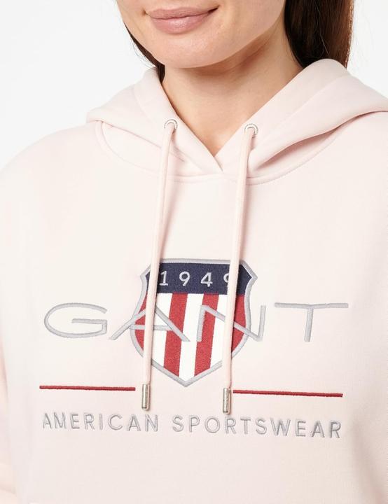 Image du produit GANT Sweat à capuche avec broderie graphique et manches côtelées (L)