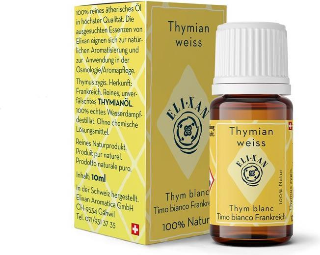 Actual product image Elixan Thyme white oil