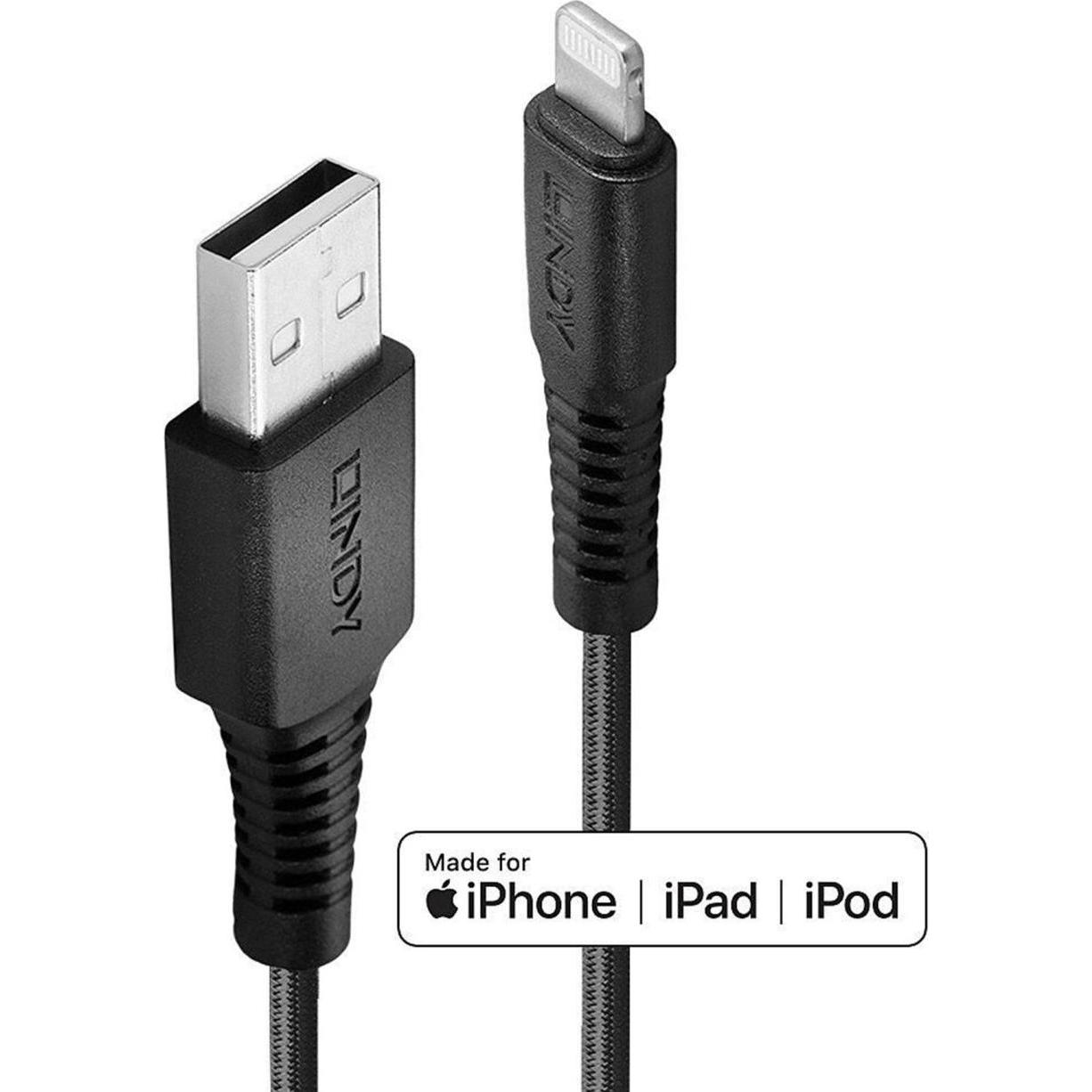 Lindy Lightning Ladekabel (2 m, USB 2.0), USB Kabel