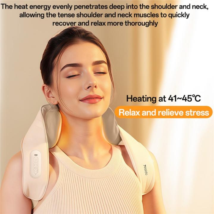 Image du produit Yesido Masseur pour le cou et les épaules avec thérapie par la chaleur et largeur réglable