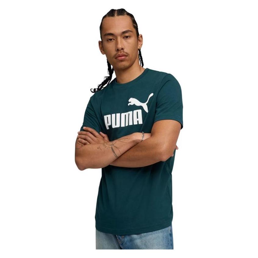 Puma, Herren, Sportshirt, Ess No. 1 Logo Tee (s) (L), Grün, L