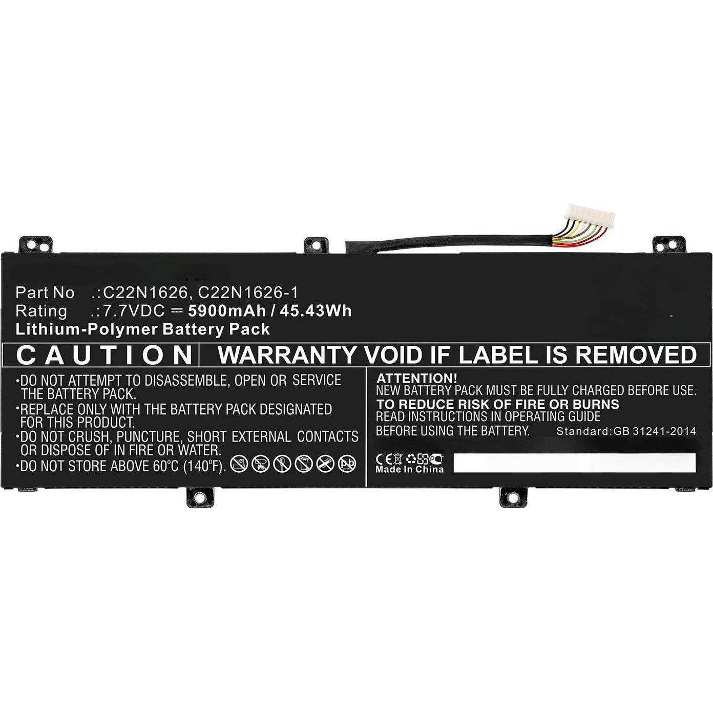 CoreParts Laptop Battery for Asus, Notebook Akku