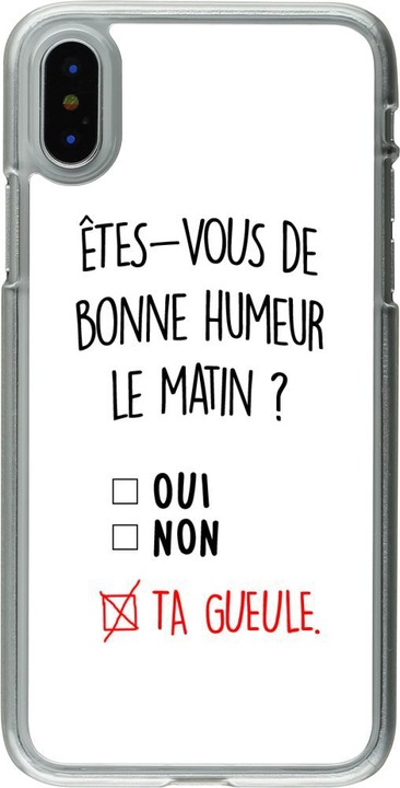 Produktbild PhoneLook Hülle transparent Bonne humeur matin (Apple iPhone XS, Apple iPhone X)