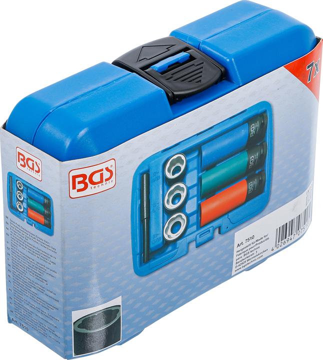 Actual product image BGS Spiral profile socket spanner socket set / screw extractor & power socket set | drive