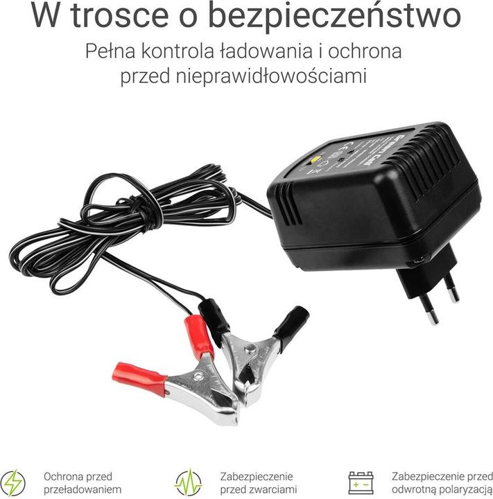 Actual product image GreenCell Charger (12V, 6V, 0.60 A)