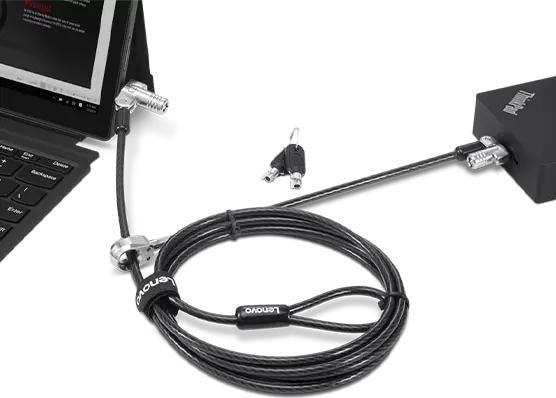 Actual product image Lenovo Kensington NanoSaver Double Head Cable Lock