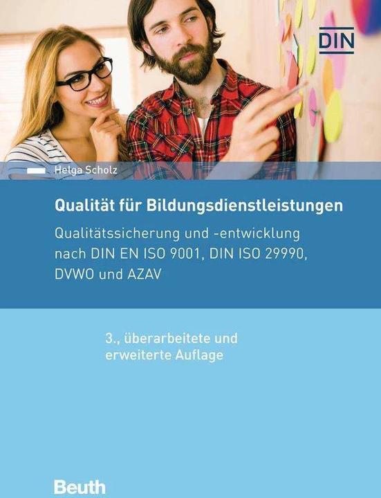 Produktbild Qualität für Bildungsdienstleistungen (Deutsch, DIN e.V., Helga Scholz, 2016)