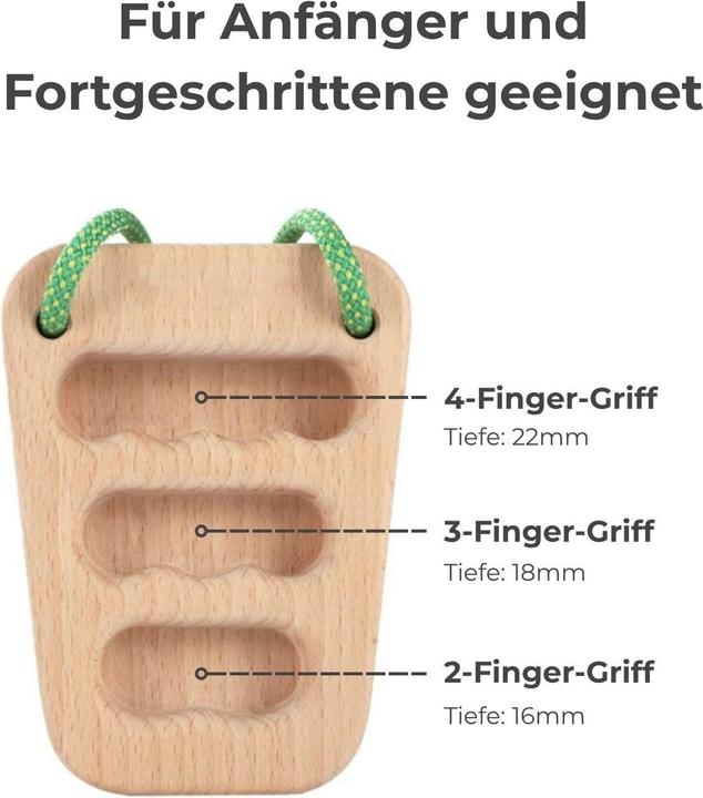 Produktbild Hermex 2er-Set Fingerboard Trapez Kletterzubehör Hangboard Kletterbrett