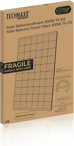 Immagine prodotto Technaxx Centrale elettrica a balcone TX-212 (325 W, 20 kg)