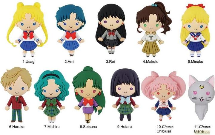 Produktbild Monogram Int. Sailor Moon 3D PVC-Taschenanhänger Series 3 Display (24)