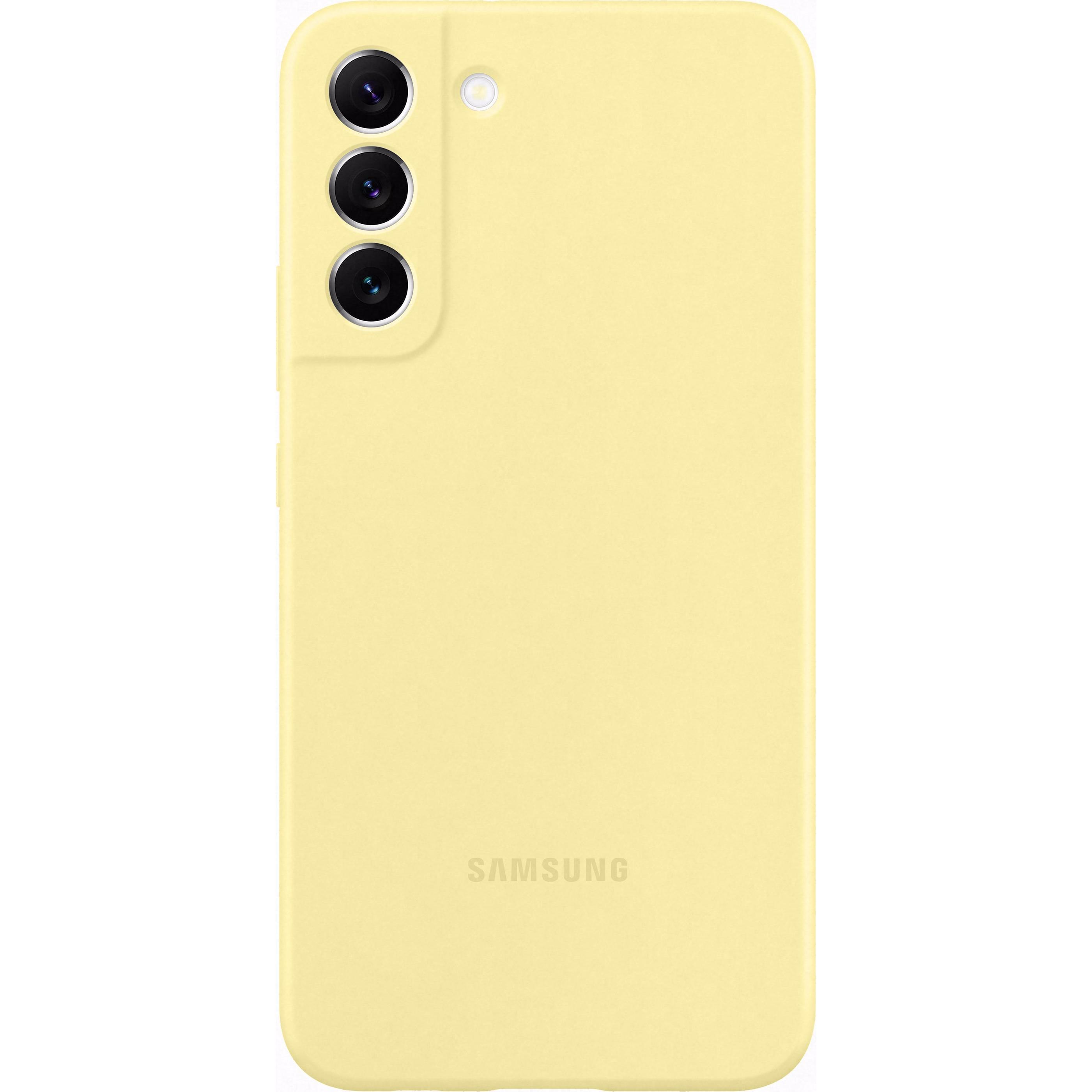 Samsung Silicone Cover (Samsung Galaxy S22+), Smartphone Hülle, Gelb