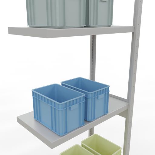 Immagine prodotto Schulte Lagertechnik MULTIplus250 sistema di alloggiamento aggiuntivo senza bulloni con bulloni di lunghezza