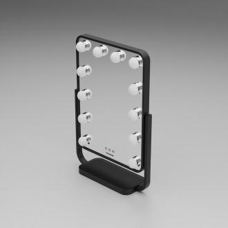 Immagine prodotto Humanas specchio cosmetico HS-HM01 specchio per il trucco con illuminazione a LED - nero