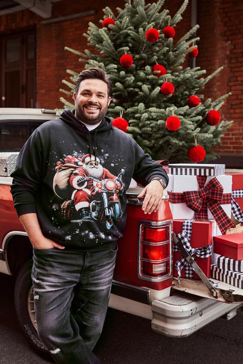 Produktbild Men+ Hoodie, XMAS-Print, Kapuze (4XL)