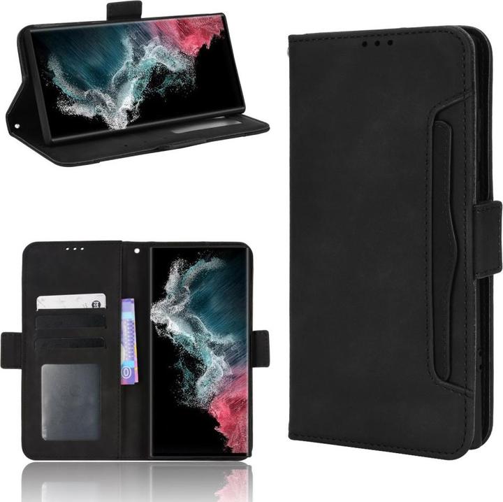 Image du produit Cover-Discount Galaxy S22 Ultra - Etui avec de nombreux rangements pour cartes noir (Samsung Galaxy S22 Ultra)
