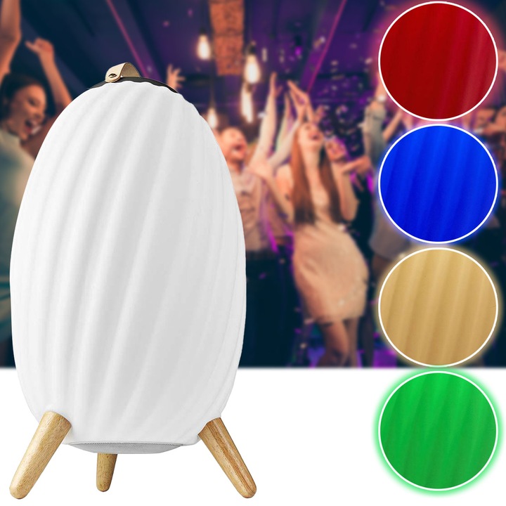 Actual product image Nedis SPBT35810WT Speaker White (3 h, Rechargeable battery operated)