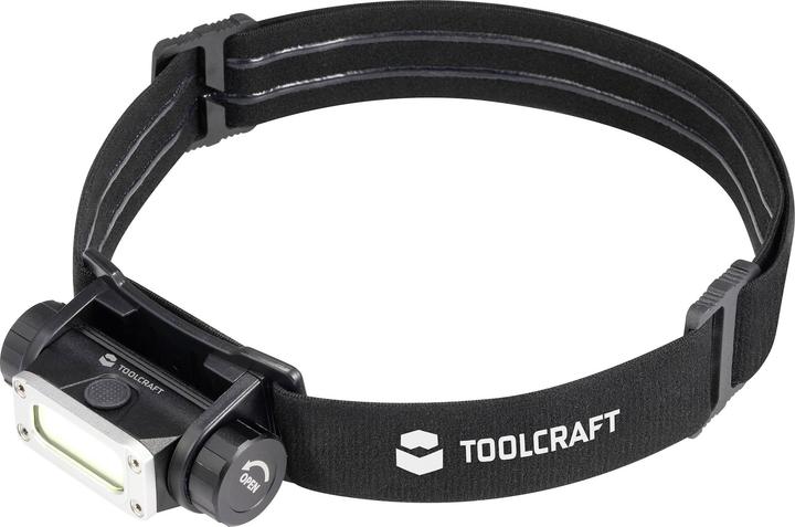 Produktbild Toolcraft TO-9469515 COB LED Stirnlampe Li-Ionen Akkus 450 lm 13 h TO-9469515 (450 lm)