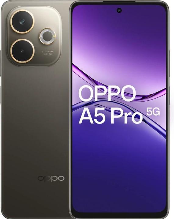 OPPO A5 Pro 5G (256 GB, Brown, Black, 6.67", Dual SIM, 5G)