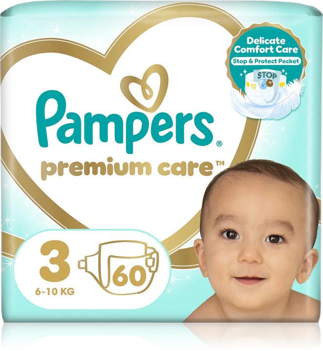 Actual product image Pampers Premium Care (Size 3, Half month box, 60 pcs.)