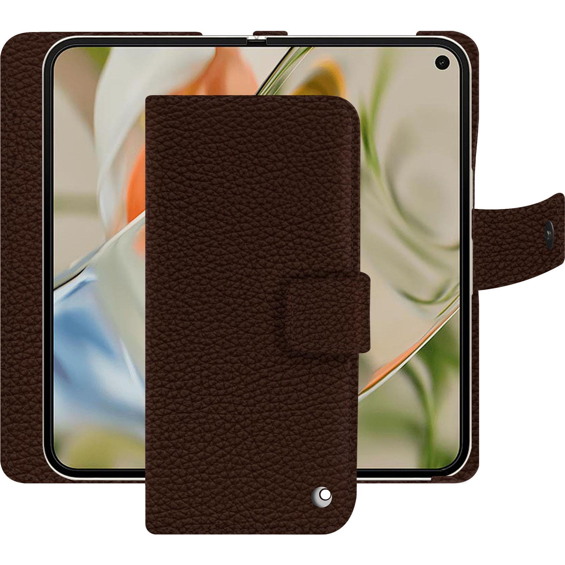 Noreve Lederschutzhülle Google Pixel 9 Pro Fold (Google Pixel 9 Pro Fold), Smartphone Hülle, Braun