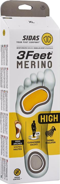 Actual product image Sidas 3 Feet Merino High insole