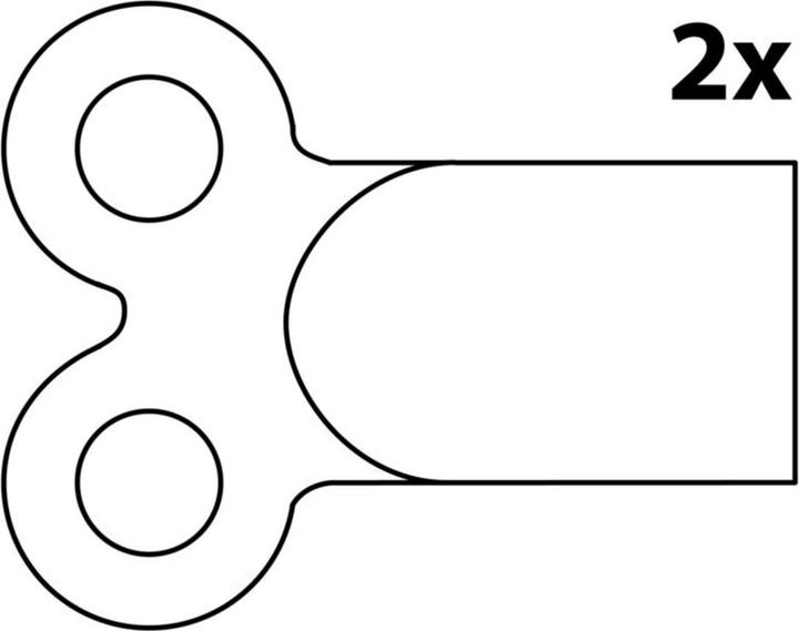 Actual product image Magni Entlüftungsschlüssel, 5 mm, für Heizkörper 4-Kant(2x)