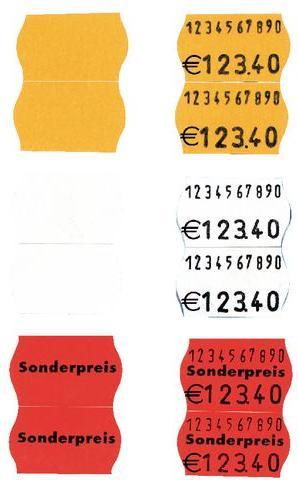 Actual product image Favorit labels for price gun - 26 x 16 mm - removable