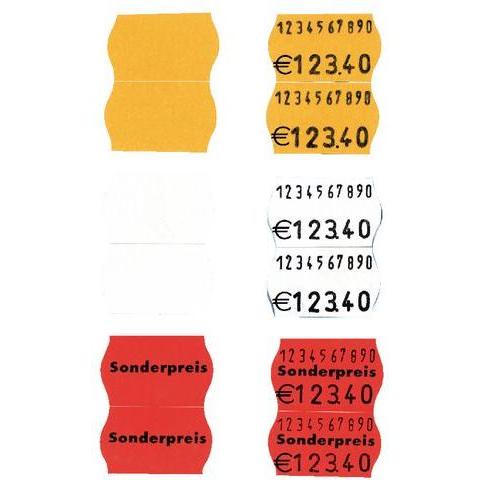 Favorit, Etichette, etichette per pistola prezzo - 26 x 16 mm - rimovibili