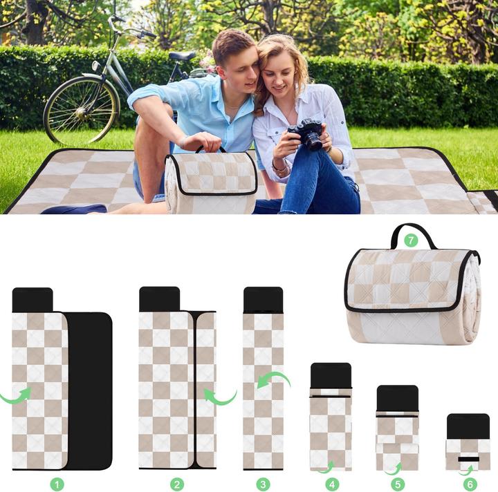 Image du produit Alopini Wasserdichte Picknickdecke für draussen, Strandmatte