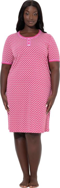 Produktbild Ulla Popken Bigshirts, 2er-Pack, Muster/uni, Rundhals, Halbarm (54)