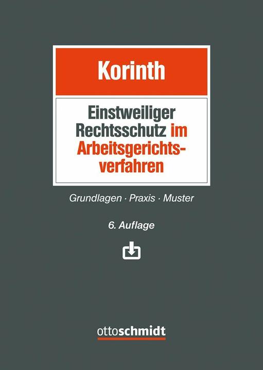 Produktbild EinstweiligerRechtsschutzimArbeitsgerichtsverfahren (Deutsch, Michael H. Korinth, 2026)
