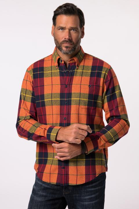 Produktbild JP1880 JP 1880 Karo-Flanellhemd, Buttondown-Kragen, Modern Fit (7XL)