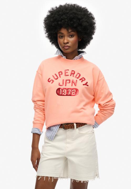 Immagine prodotto Superdry EMBELLISHED VARSITY LOOSE CREW Dames Trui (10XL)