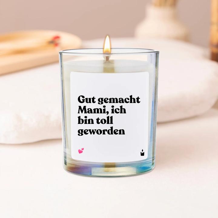 Actual product image Chatty Candles Duftkerze Flowery Gut gemacht Mami, ich bin toll geworden