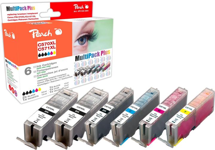 Peach Pgi-570xl/Cli-571xl (M, PBK, Y, C, CF)