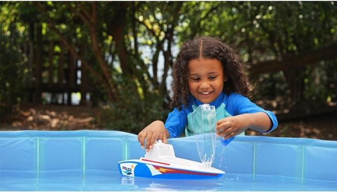 Actual product image Lena Boazz police boat, display box