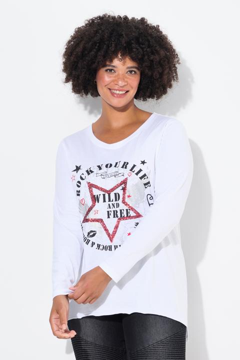 Actual product image Angel of Style Print t-shirt with decorative rhinestones (48)