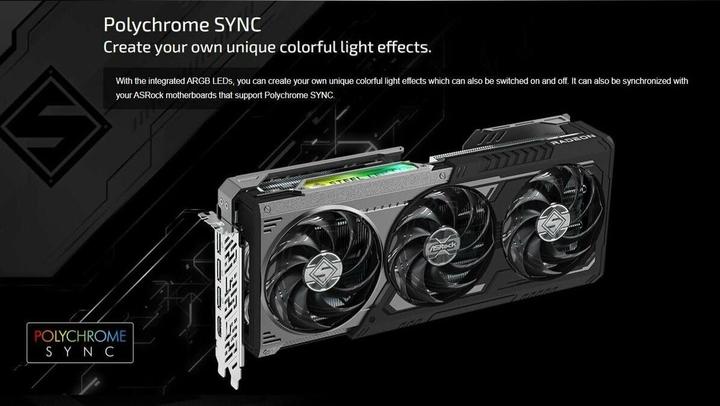 Actual product image AsRock Radeon RX 9070 XT Steel Legend Dark (16 GB)