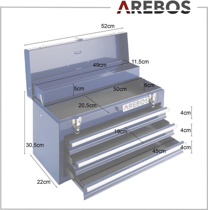 Actual product image Arebos Werkzeugkoffer
